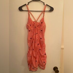 NOWT Heart Lingerie Slip Dress - Size Small